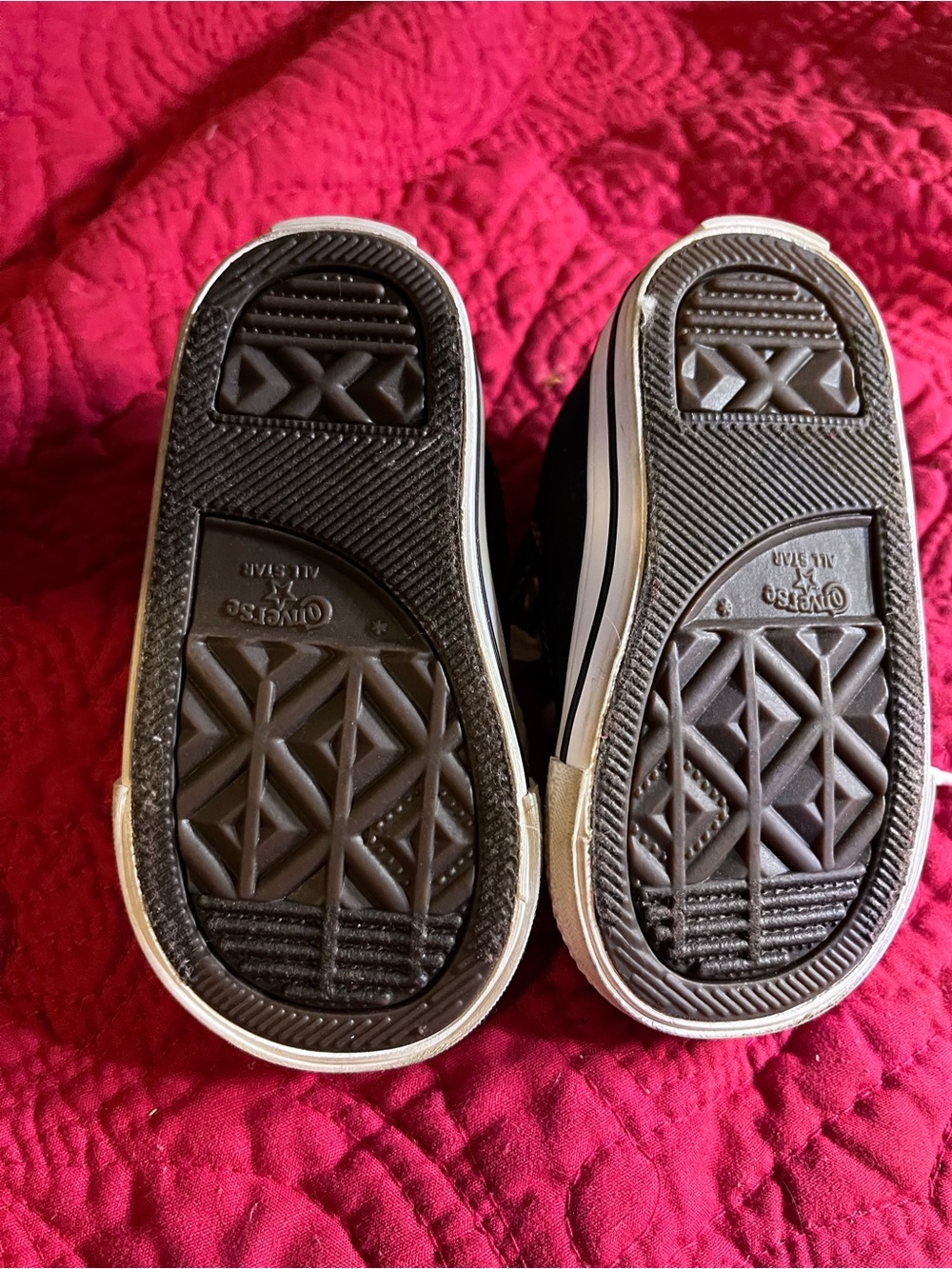Converse Kids Black and White Low Top Canvas Sneakers - Picture 5 of 8